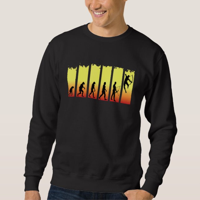 Evolution Of Archery  Archer Sweatshirt (Front)