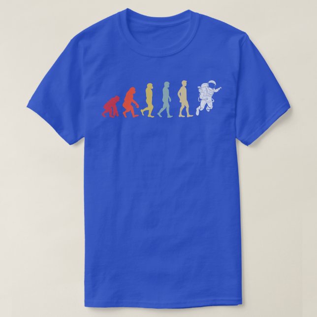 Evolution Of Astronauts Mars Costume Planets  T-Shirt (Design Front)