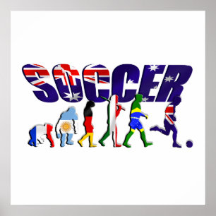 Evolution of Australian soccer Poster