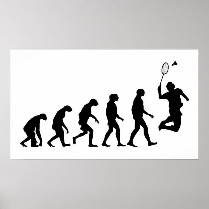 Evolution of Badminton Print