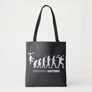 Evolution Of Bartender Tote Bag