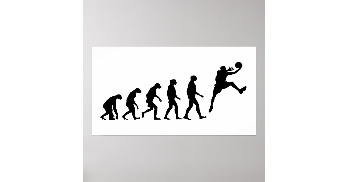 Evolution of Basketball Poster Zazzle