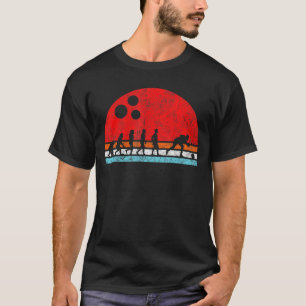 Evolution Of Bowling Strike Bowling Alley Pins Thr T-Shirt