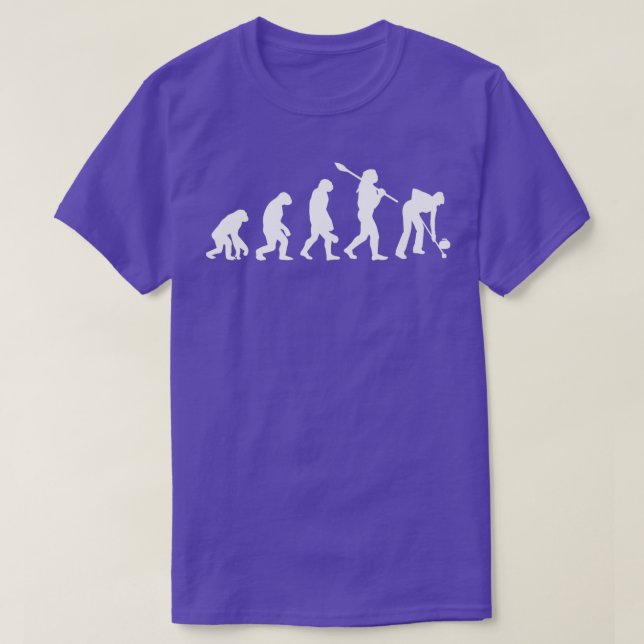 Evolution of Curling Player T-Shirt (Design Front)