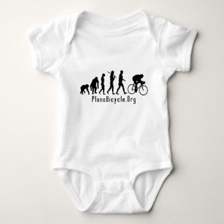 Evolution of Cycling Clean look Plano Logo Baby Bodysuit
