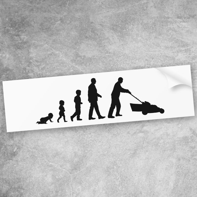 Evolution of Dad - Funny Bumper Sticker for Dad (Creator Uploaded)