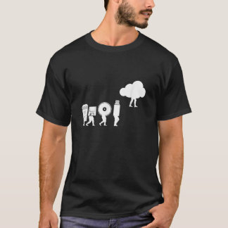 Evolution of Data Storage Coding Computer Cloud T-Shirt
