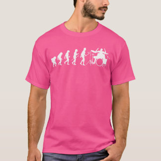 Evolution Of Drummer - Percussionist Band Drumming T-Shirt