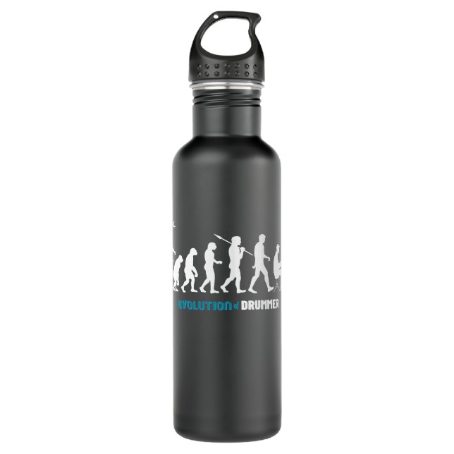 Evolution of Drummer Stainless Steel Water Bottle (Front)