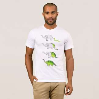 evolution of elephants to dinosaurs T-Shirt