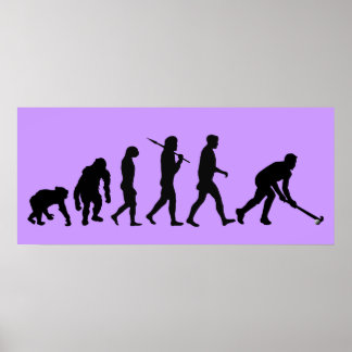 Evolution of Field hockey - Hockey sports fan Poster