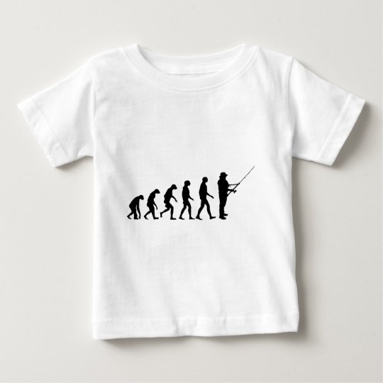 Evolution of Fishing Baby T-Shirt