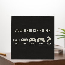 Evolution of Gaming Controllers Poster Retro Gamer