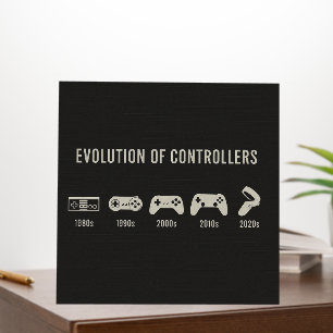 Evolution of Gaming Controllers Poster Retro Gamer