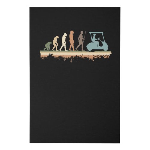 Evolution of Golf Faux Canvas Print