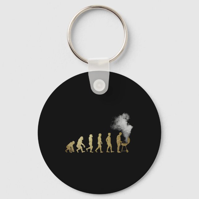 Evolution Of Grill Master - Grilling Gifts - I Do  Keychain (Front)