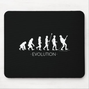 Evolution of Guitarist Shirt, Rock Music Guitar Mouse Pad