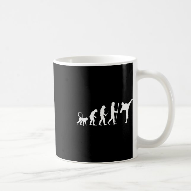 Evolution Of Karate  Coffee Mug (Right)