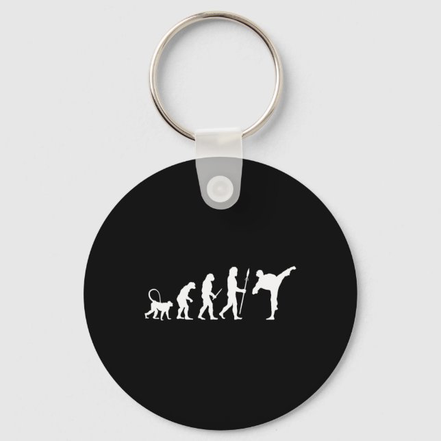 Evolution Of Karate  Keychain (Front)