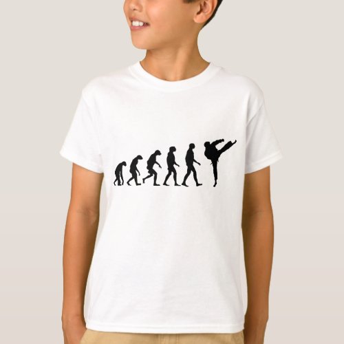 Evolution of Karate T_Shirt