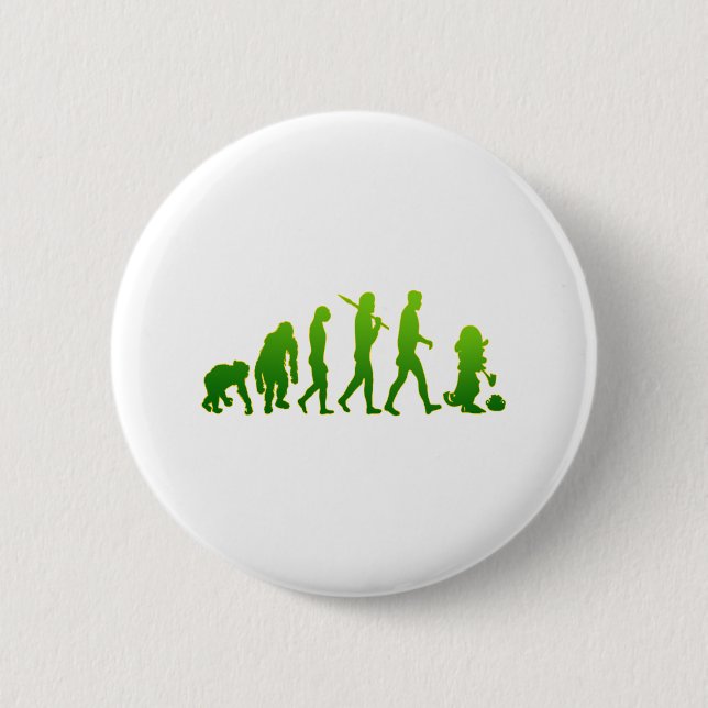 Evolution of leprechauns shirts & gifts pinback button (Front)