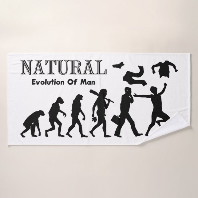 Evolution of Man Bath Towel (Bath Towel)