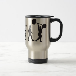 Evolution of Man - Bodybuilder Travel Mug