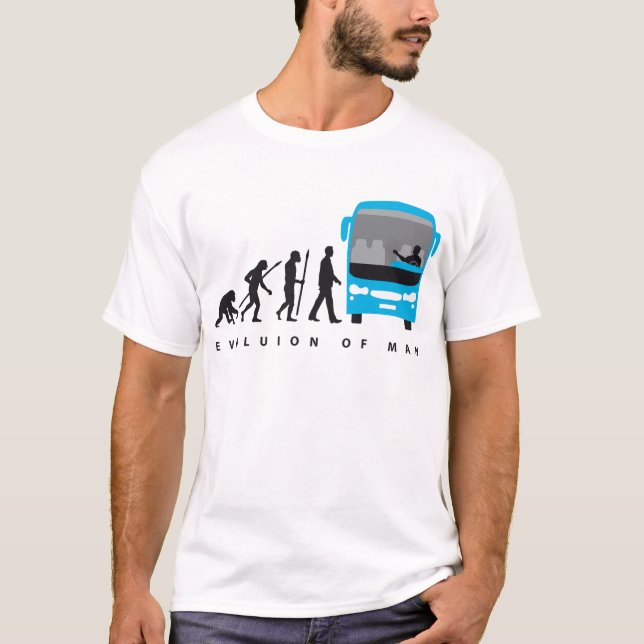 evolution of man bus driver T-Shirt (Front)