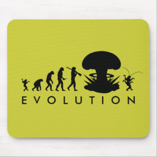 Evolution of Man & Cockroach Funny Evolution Chart Mouse Pad