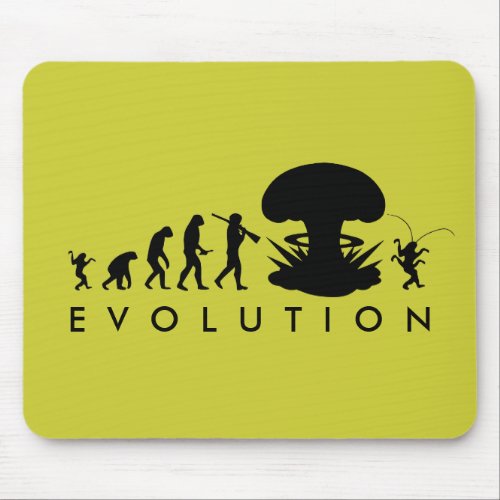 Evolution of Man  Cockroach Funny Evolution Chart Mouse Pad