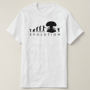 Evolution of Man & Cockroach Funny Evolution Chart T-Shirt