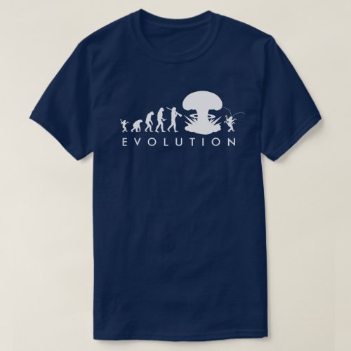 Evolution of Man  Cockroach Funny Evolution Chart T_Shirt