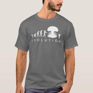 Evolution of Man & Cockroach Funny Evolution Chart T-Shirt