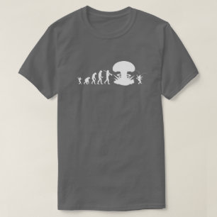 Evolution of Man & Cockroach Funny Evolution Chart T-Shirt