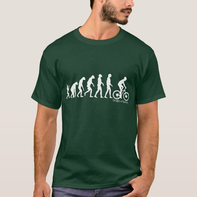 Evolution of man cycling T Shirt Zazzle