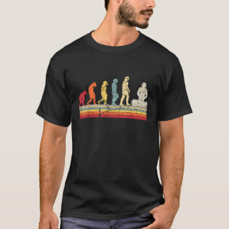 Evolution of man DJ Techno Vinyl Retro Vintage Mus T-Shirt