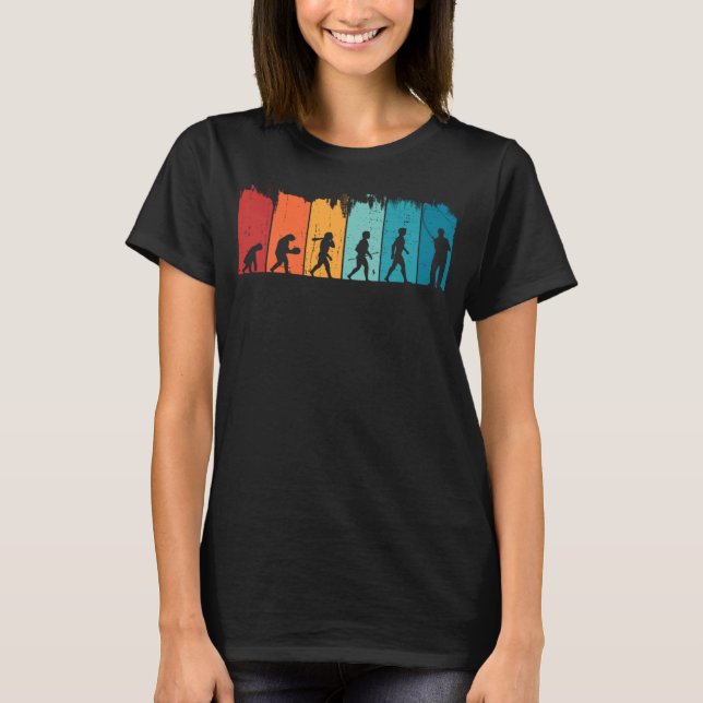 Evolution of Man Fly Fishing Trout Fishing Fisherm T-Shirt (Front)
