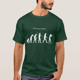 Evolution of Man (Green) Sattrical T-Shirt