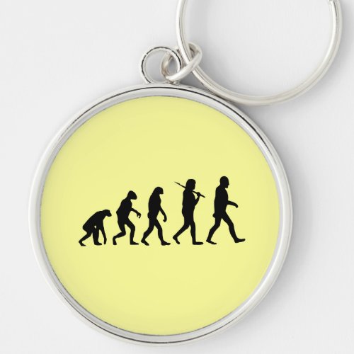 Evolution of Man Keychain