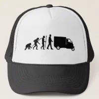  Truck Driver Evolution Truck Driver Essentials Men Trucker  T-Shirt : Clothing, Shoes & Jewelry
