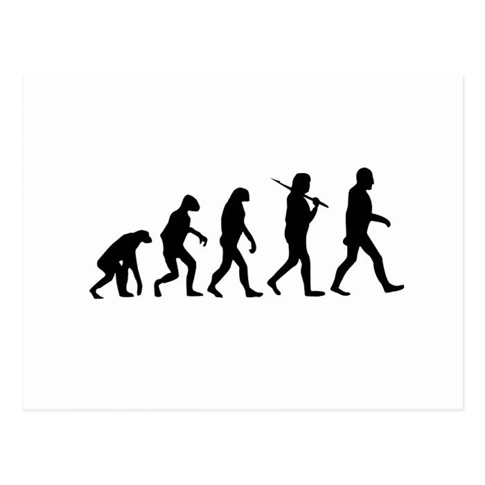 Evolution of Man Post Cards