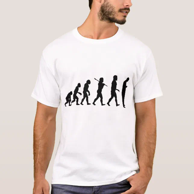 Evolution of Man Texting T-Shirt | Zazzle