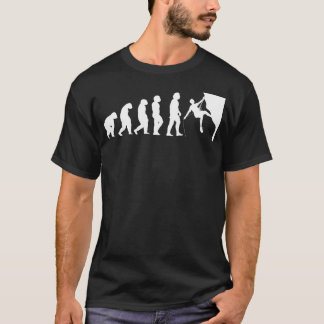 Evolution Of Man To Climber Vintage Climbing Gift T-Shirt