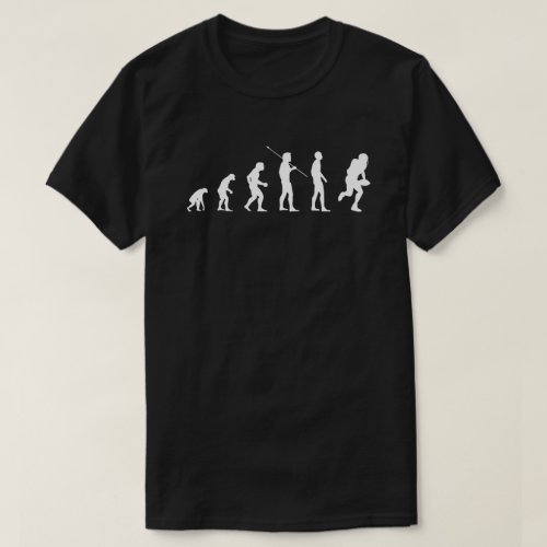 Evolution of Mankind  Funny American Football wv T_Shirt