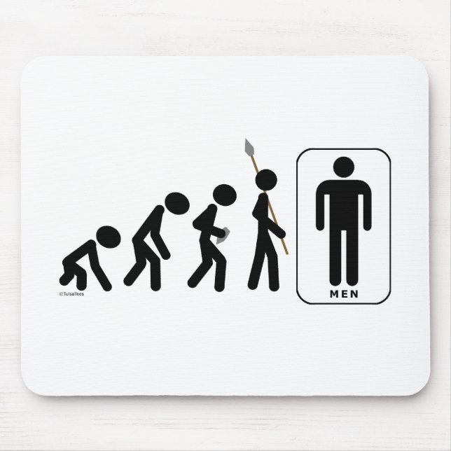 Evolution of Men Mouse Pad (Front)