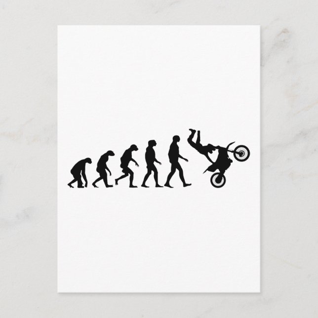 Evolution of Motocross Postcard (Front)