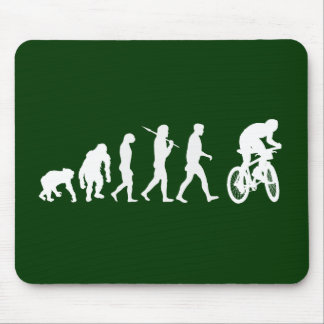 Evolution of mountain biking mountain bikers mouse pad