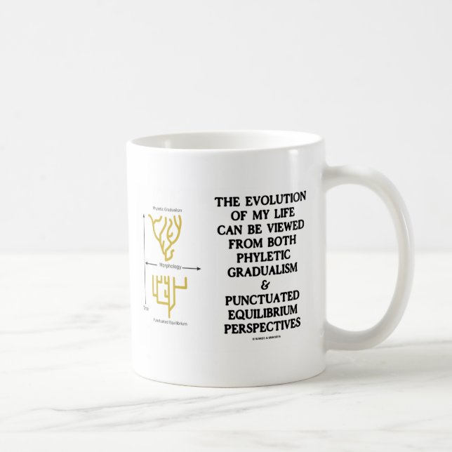 Evolution Of My Life Phyltc Grdlism Punctd Equlbra Coffee Mug (Right)