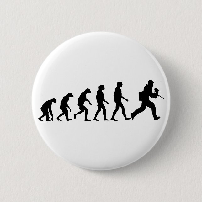 Evolution of Paintball Pinback Button (Front)