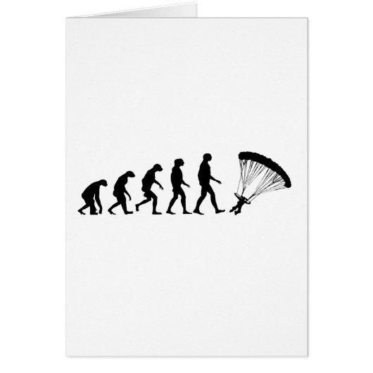 Evolution of Parachuting Cards (Front)